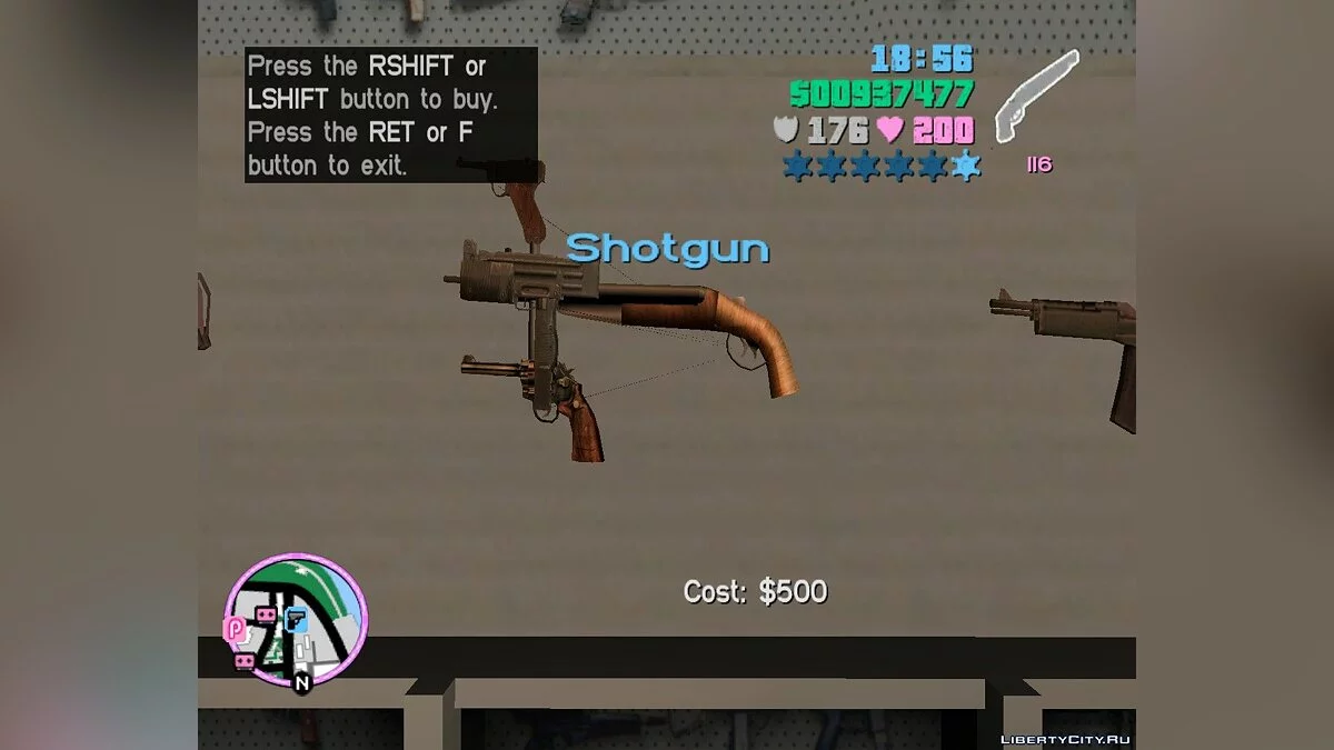 Five weapons in one / GTA Vice City