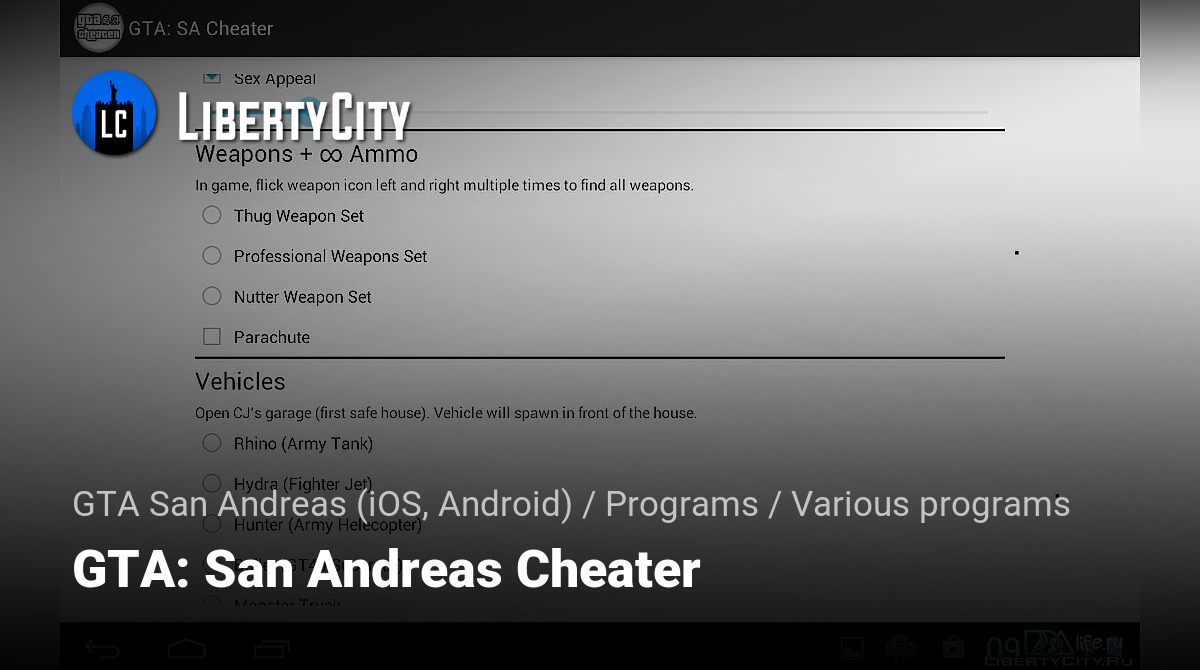 GTA San Andreas Mobile Cheats (iOS & Android) - Decidel