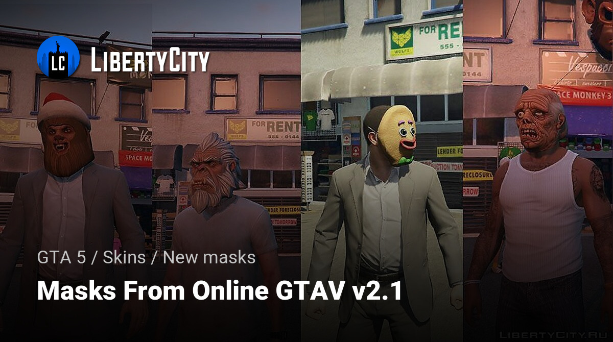 Download Masks From Online GTAV v2.1 for GTA 5