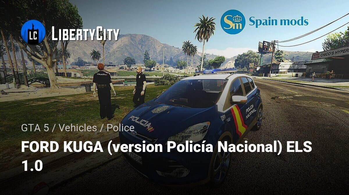Download FORD KUGA (version Policía Nacional) ELS 1.0 for GTA 5
