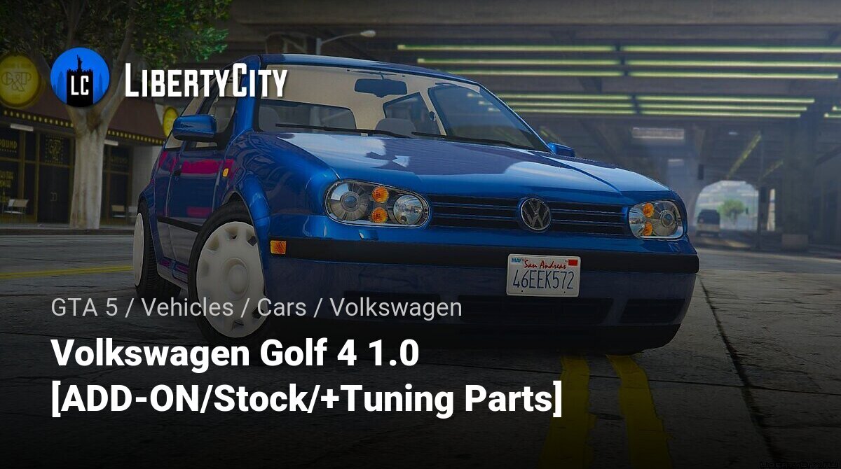 VW Golf4 Tuning 2021, 3D CAD Model Library