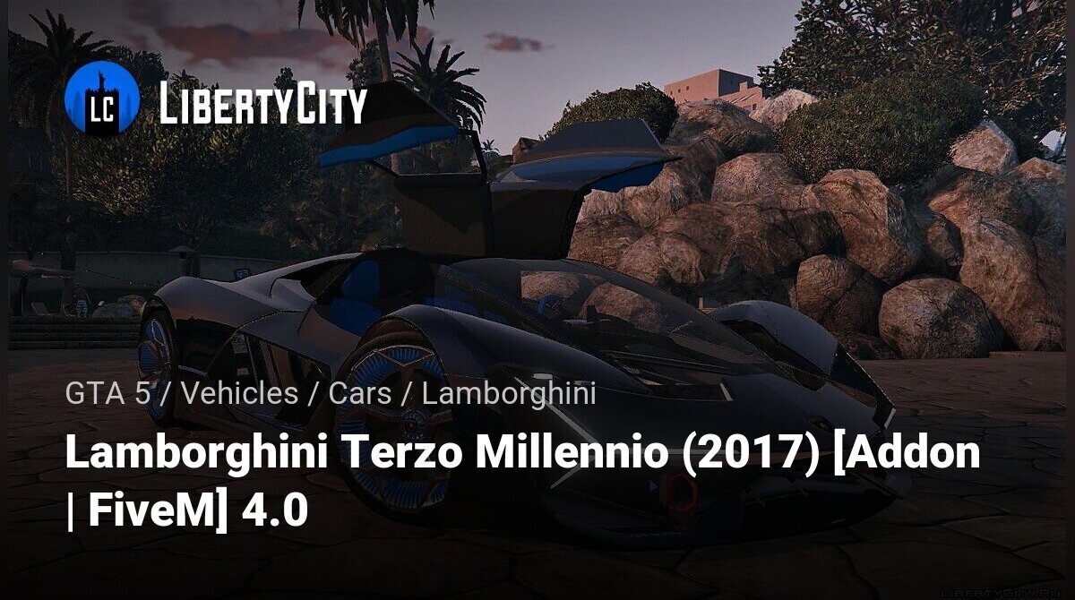Lamborghini Terzo Millennio 2017 V4.0 – gtaV car mod 
