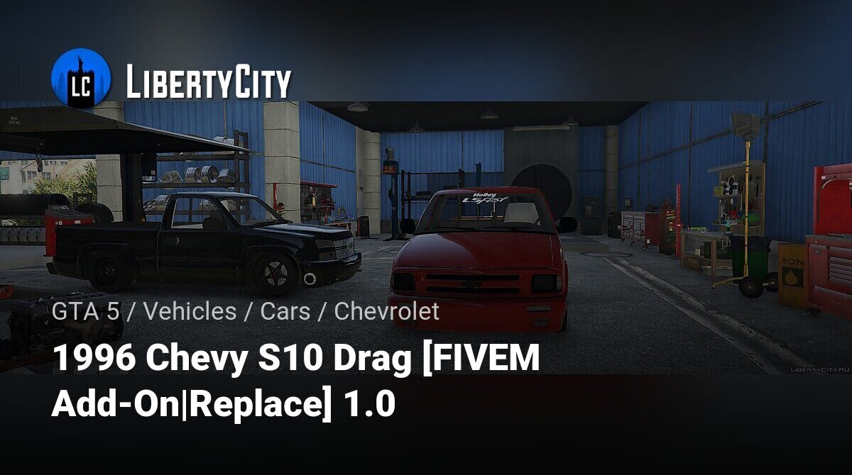 Download 1996 Chevy S10 Drag Fivem Add Onreplace 10 For Gta 5