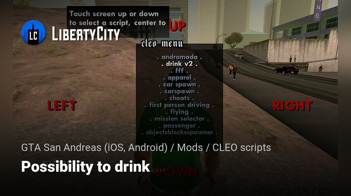 GTA San Andreas Drink Mod V2 for Mobile Mod 