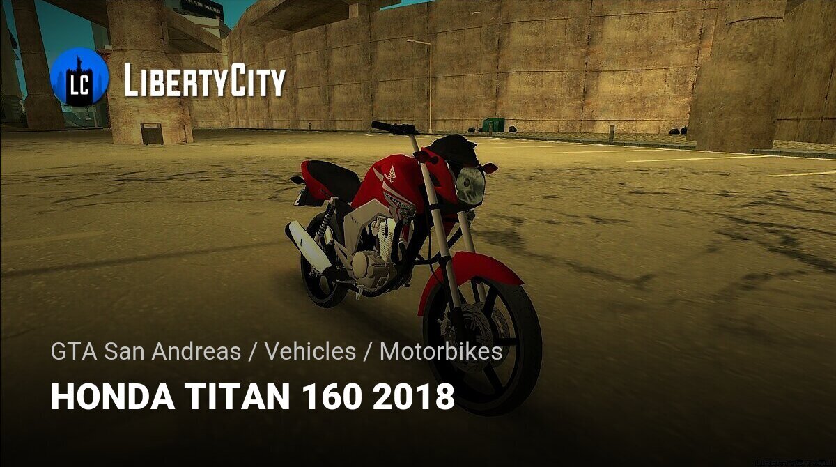 Honda Titan 160 (2018) para GTA San Andreas