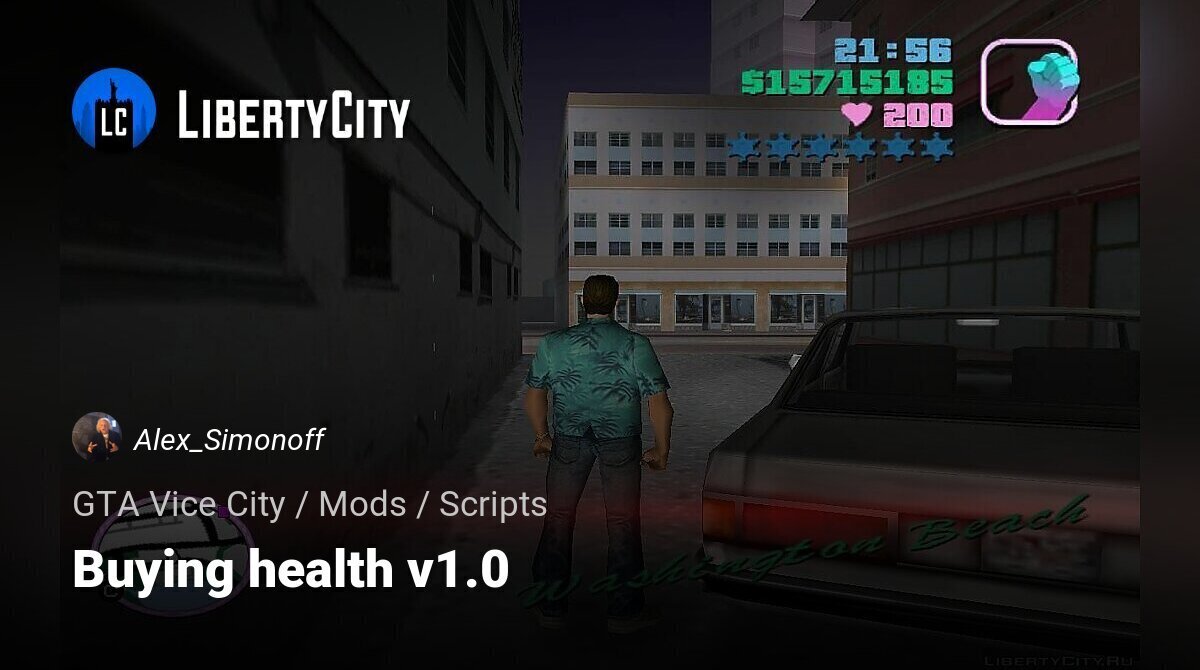 200 Health Mod for GTA Vice City