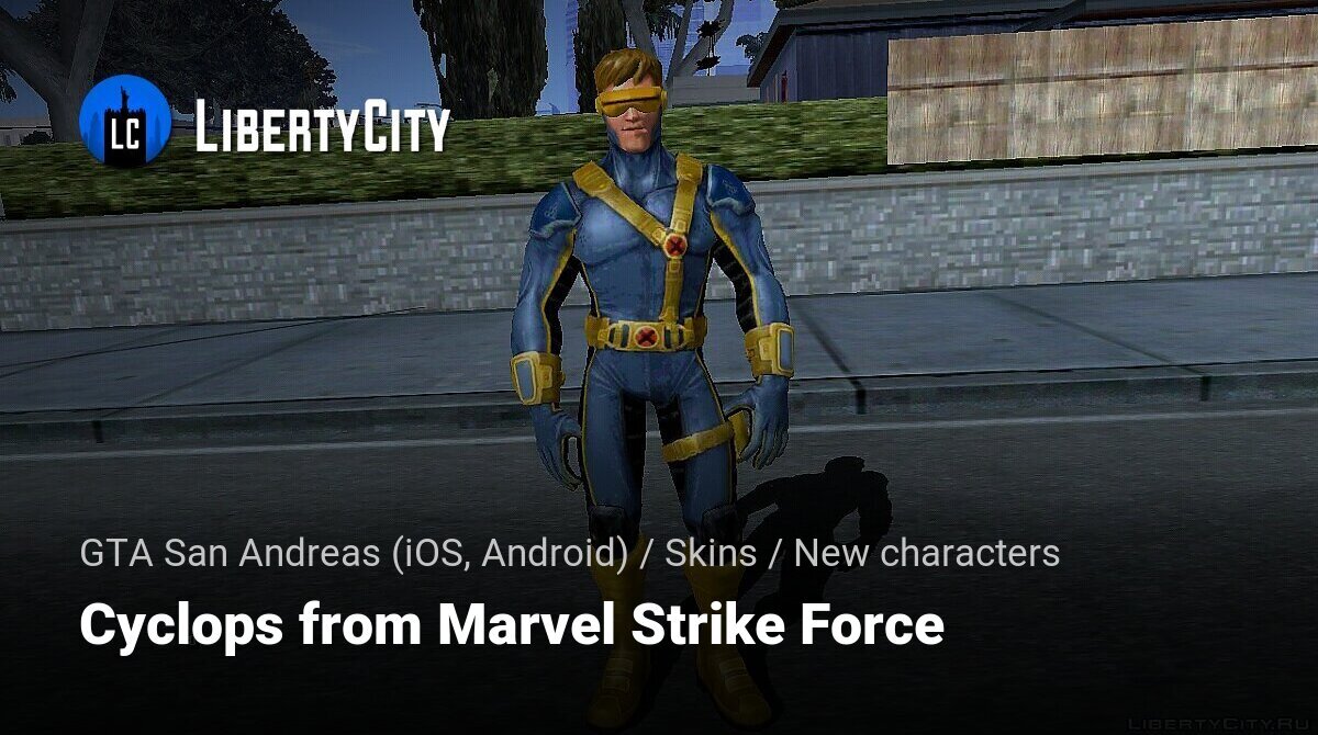 Download Cyclops from Marvel Strike Force for GTA San Andreas (iOS, Android)