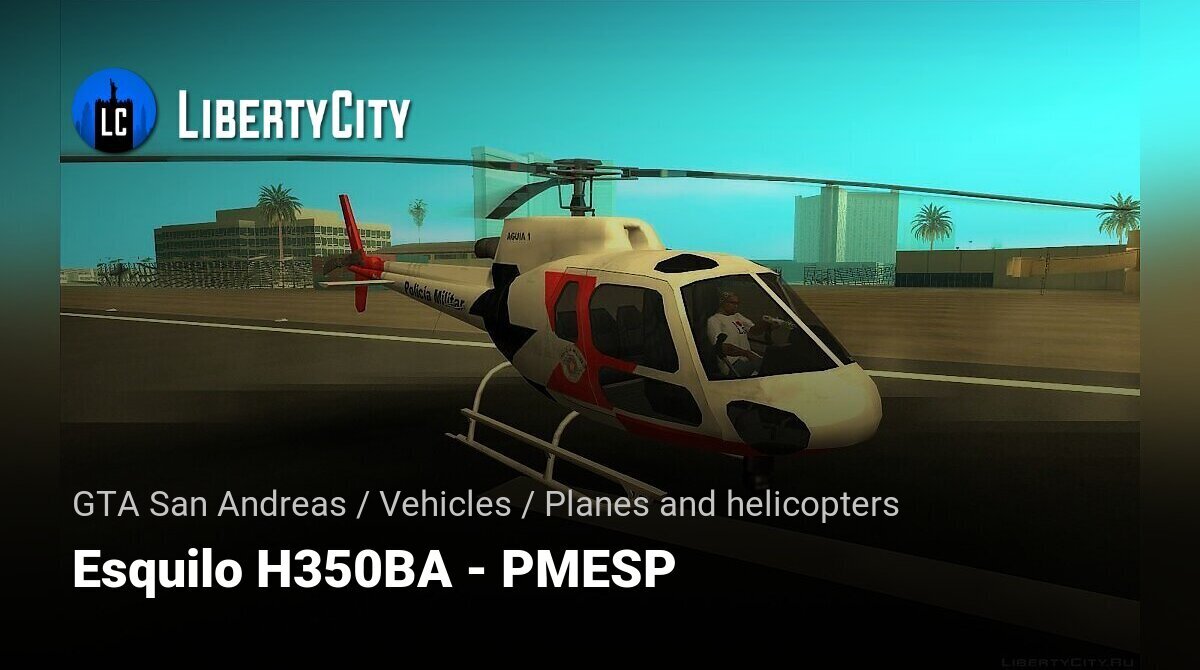 Mods GTA San Andreas: Helicoptero Aguia 11 PMESP