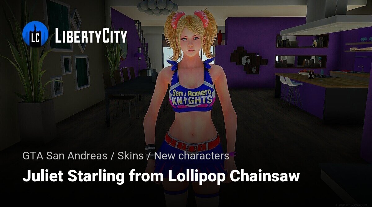 Download Lollipop Chainsaw Juliet Starling for GTA 4
