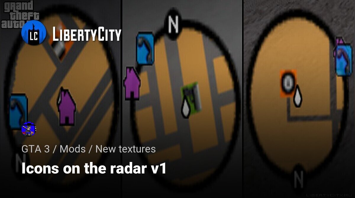 GTA III Definitive Edition - Old Radar Icons - Textures - GTAForums