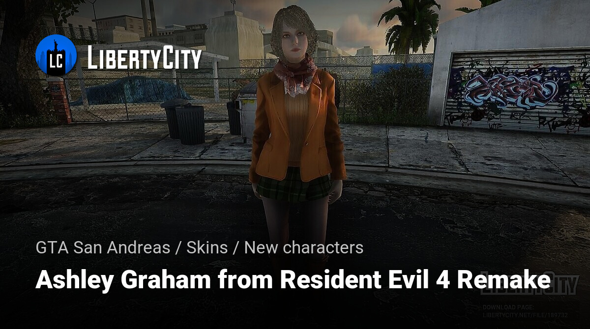 GTA San Andreas Resident Evil 4 Remake Ashley Graham Mod 