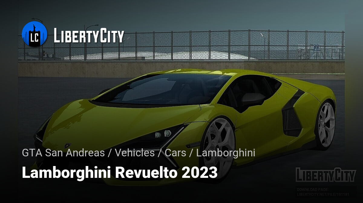 Lamborghini para o GTA San Andreas - Jogos Palpite Digital