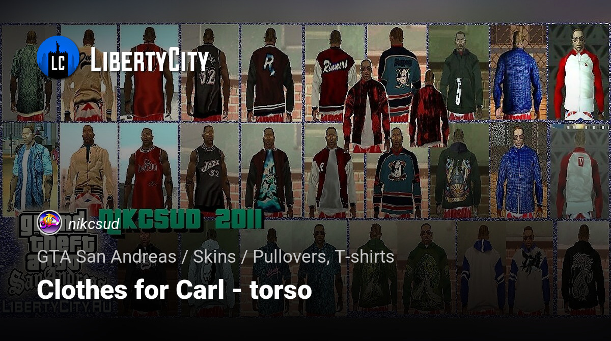 Download Clothes for Carl - torso for GTA San Andreas