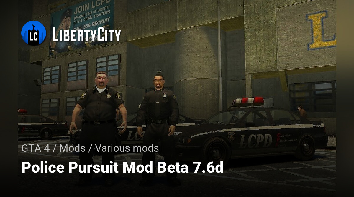 Police Pursuit 7.6d [Grand Theft Auto IV] [Mods]