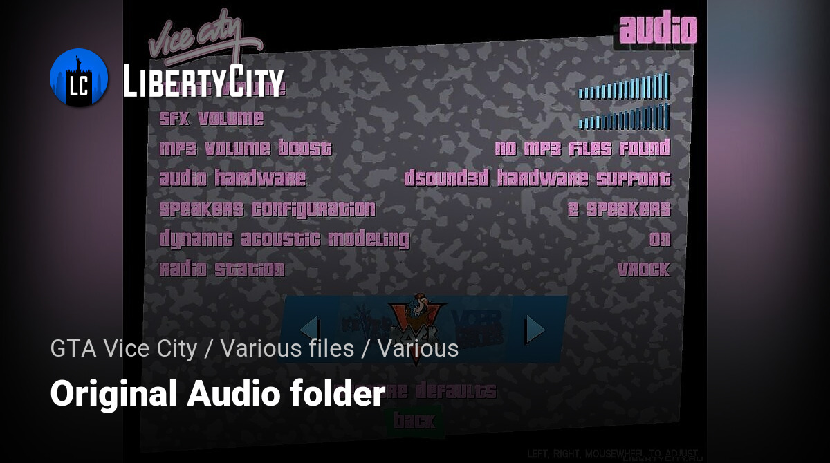 GTA Vice City Download PC Game + Audio Setup